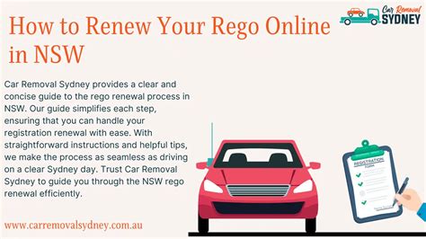 Save time, renew your rego online .